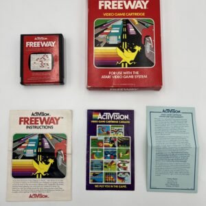 atari 2600 freeway game complete in box cib 1981 activision w/ manual (vintage)